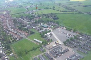 Aerial photo of Welby Lane Militia Camp