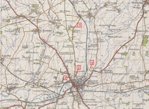 Map of location of battalions in Melton District